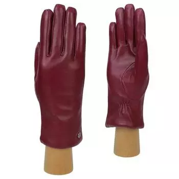 Перчатки женские, натуральная кожа, размер 7, бордовый