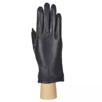 Перчатки женские, натуральная кожа, размер 7, синий