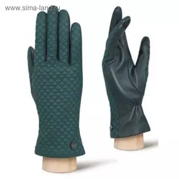 Перчатки женские п/ш LB-0100 цвет темно-зеленый, размер 6.5