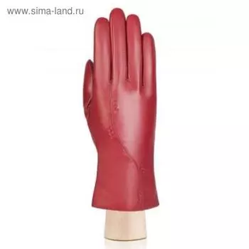 Перчатки женские п/ш LB-0180 цвет красный, размер 6