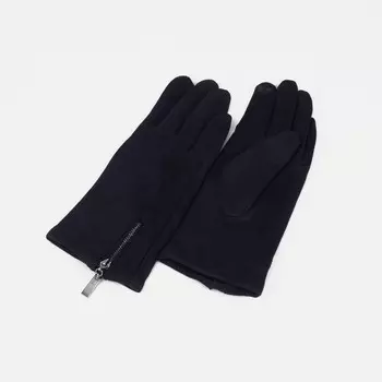 Перчатки женские, размер 7, без утеплителя, цвет чёрный