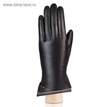 Перчатки женские, размер 7, цвет чёрный