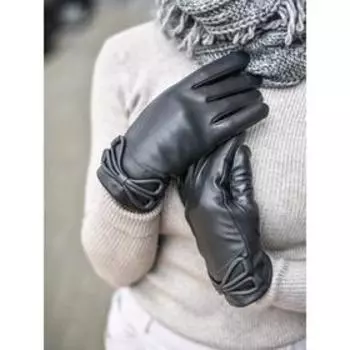 Перчатки женские, размер 8,5, цвет серый