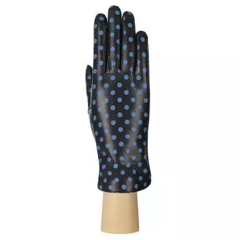Перчатки женские, размер 8, цвет чёрный/синий