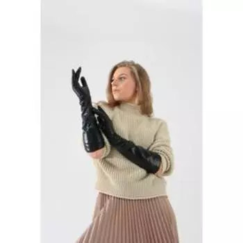 Перчатки женские, размер 9, цвет чёрный