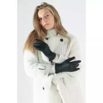 Перчатки женские, размер 9, с утеплителем, цвет чёрный