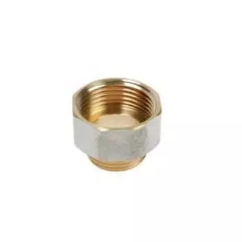 Переходник "CTM", 1" х 3/4"", внутренняя/наружная резьба, никелированная латунь