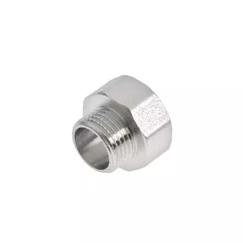 Переходник "CTM", 3/4" х 1/2", внутренняя/наружная резьба, никелированная латунь