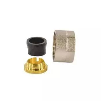 Переходник "РОС" 128-3038, для радиатора, d=15 х 3/4", обжим под евроконус, латунь