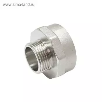 Переходник STI, 1 1/4" x 1", никелированная латунь