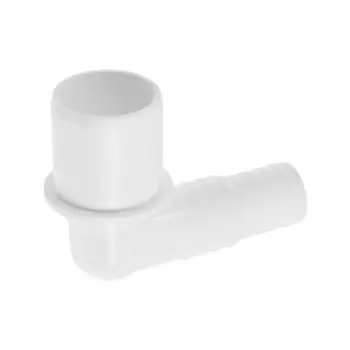 Переходник "СУПРИМПЛАСТ", для подключения сливного шланга быт. техники, 20х23х32 мм, 90°