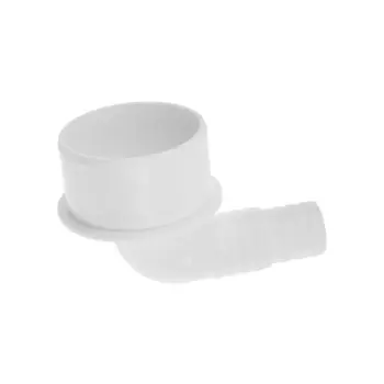 Переходник "СУПРИМПЛАСТ", для подключения сливного шланга быт. техники, 20х23х50 мм, 90°
