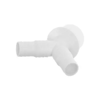 Переходник "СУПРИМПЛАСТ", для подключения сливного шланга быт. техники, 20х23х40 мм, V-обр