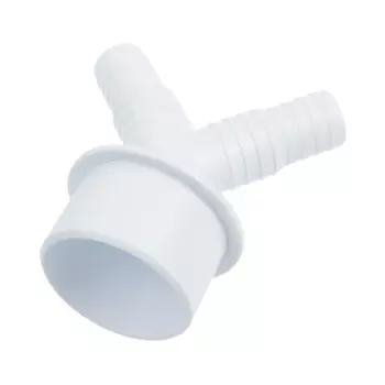 Переходник "СУПРИМПЛАСТ", для подключения сливного шланга быт. техники, 20х23х50 мм, V-обр