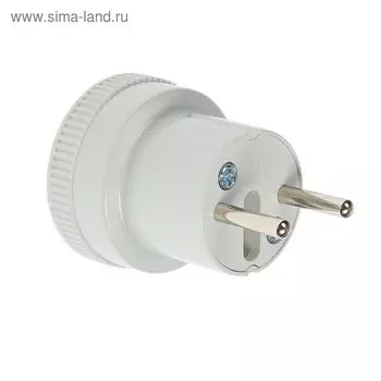 Переходник UNIVersal А109, без з/к, 6 А, белый