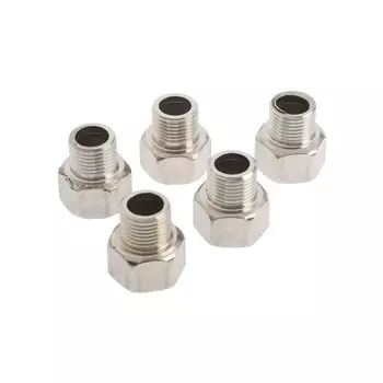 Переходник ZEIN, 1/2" х 3/4", наружная/внутренняя резьба, нержавеющая сталь, фасовка 5 шт.