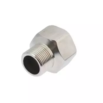 Переходник ZEIN engr, 1" х 3/4", наружная/внутренняя резьба, нержавеющая сталь