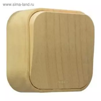 Переключатель 1-кл. Legrand "Quteo ", ОП на 2 напр. 10АХ, дерево 782264
