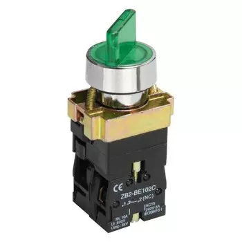 Переключатель IEK, LAY5-BK2365, на 2 положения, цвет зеленый, BSW90-BK-2-K06