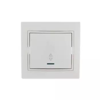 Переключатель проходной LEZARD 701-0202-114 Mira, 1 клавиша, СП, 10А, цвет белый