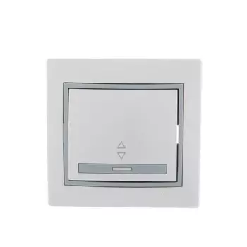 Переключатель проходной LEZARD 701-0215-105 Mira, 1 клавиша, СП, 10А, цвет белый