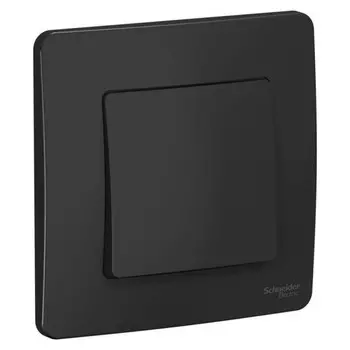 Переключатель проходной SchE BLNVS010606 Blanca, 1 клавиша, СП, 10А, IP20, антрацит
