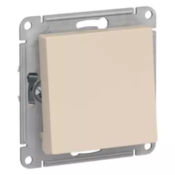 Переключатель проходной SE ATLASDESIGN, 10 А, 1 клавиша, IP20, скрытый, бежевый, ATN000261