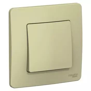 Переключатель проходной SE Blanca, 10 А, 1 клавиша, IP20, скрытый, бежевый, BLNVS010607