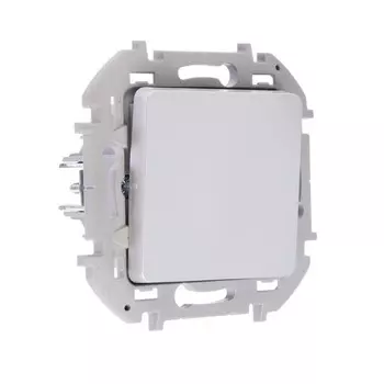 Переключатель промежуточный Legrand INSPIRIA, винтовые клеммы, 10 AX, 250 В, алюминий