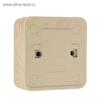 Переключатель UNIVersal "Олимп", 10 А, 1 клавиша, наружный, цвет сосна