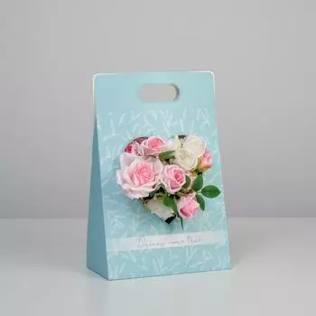 Переноска для цветов Love, голубая, 2412.537 см