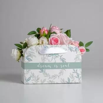 Переноска для цветов складная Dream is real, 24 × 12 × 16 см