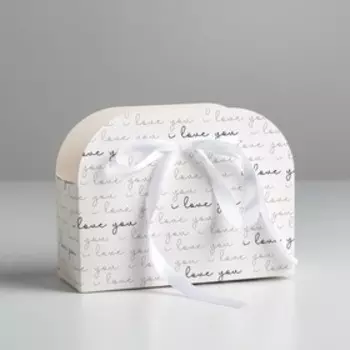 Переноска для цветов складная I love you, 17 13 7 см