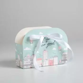 Переноска для цветов складная Life is so good, 17 13 7 см