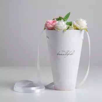 Переноска круглая на лентах «You are beautiful», 15 23.3 7.5 см, 15 см