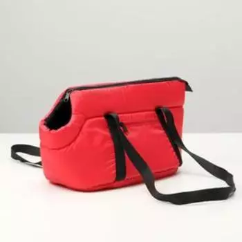 Сумка - переноска для животных "Кабриолет", 34 х 20 х 21 см, красная