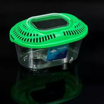 Переноска овальная, 23 х 15 х 12,5 см, зелёный