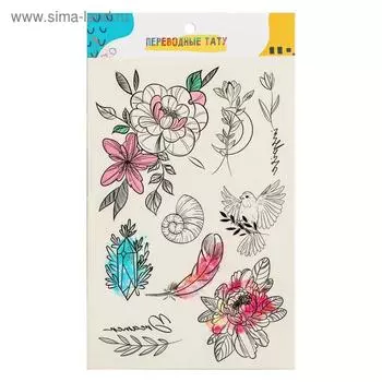 Переводные тату «Нежность», 14х24 см