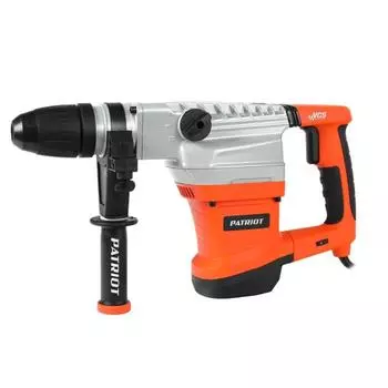 Перфоратор PATRIOT RH450, 1300 Вт, 10 Дж, 500 об/мин, 2750 уд/мин, SDS+, max 40 мм, кейс