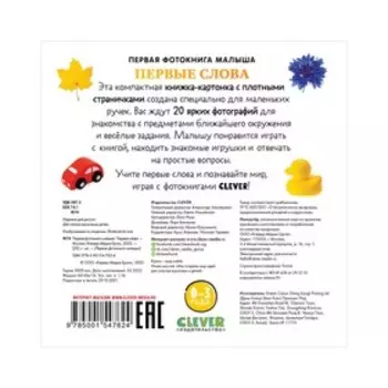 Первая фотокнига малыша. Первые слова