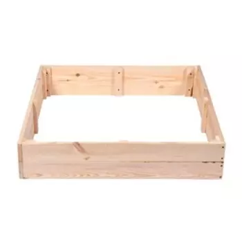 Ограждение для песка деревянное, без крышки, 10010020 см, без покраски, сосна, Greengo