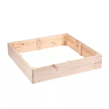 Ограждение для песка деревянное, без крышки, 10010020 см, без покраски, сосна, Greengo