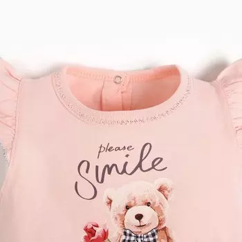 Песочник для девочки, цвет персик, рост 62 см