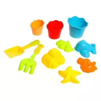 Песочный набор «Яркие моменты», 10 предметов