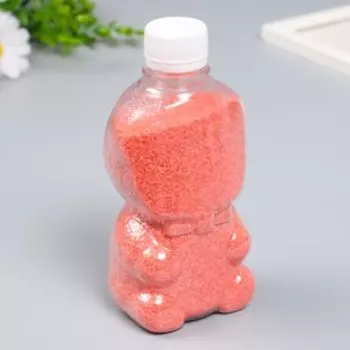 Песок цветной в бутылках "Красный" 500 гр МИКС