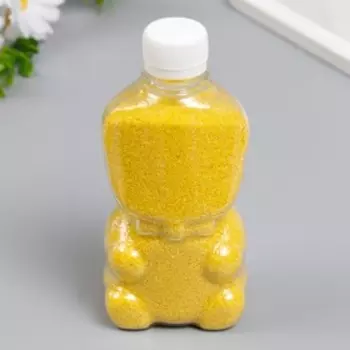 Песок цветной в бутылках "Желтый" 500 гр МИКС