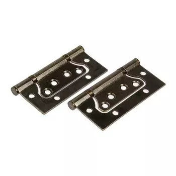 Петля-бабочка ТУНДРА, 100702.0 мм, универсальная, без врезки, цвет бронза, 2 шт.