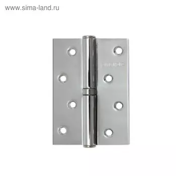 Петля дверная "АЛЛЮР" 2043 L1-LH-1BB-CP, 100х70 мм, левая, цвет хром, 2 шт.