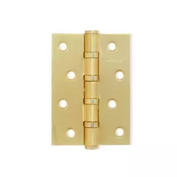 Петля дверная "Апекс" 100х70-B4-Steel-GM, цвет мат. Золото, 4 подшип. 2 шт