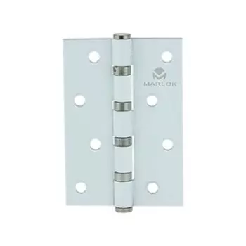 Петля дверная MARLOK, 100х70х2.5 мм, цвет белый